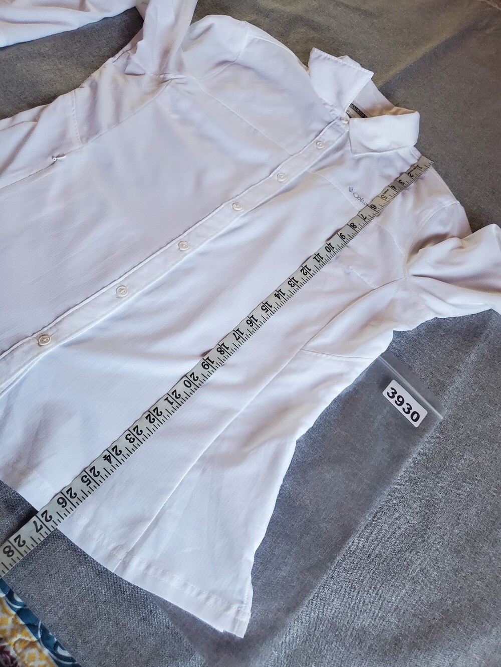Columbia PFG Omni-shade Sun Protection White Shirt With Pockets Hiking Camping - Picture 13 of 14